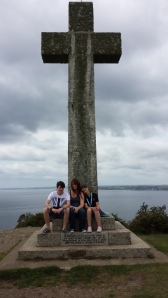 At the cross, 353ft above sea level